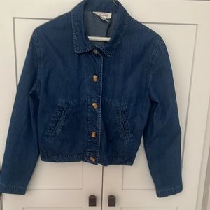 Talbots Size 8 Short Denim Jacket